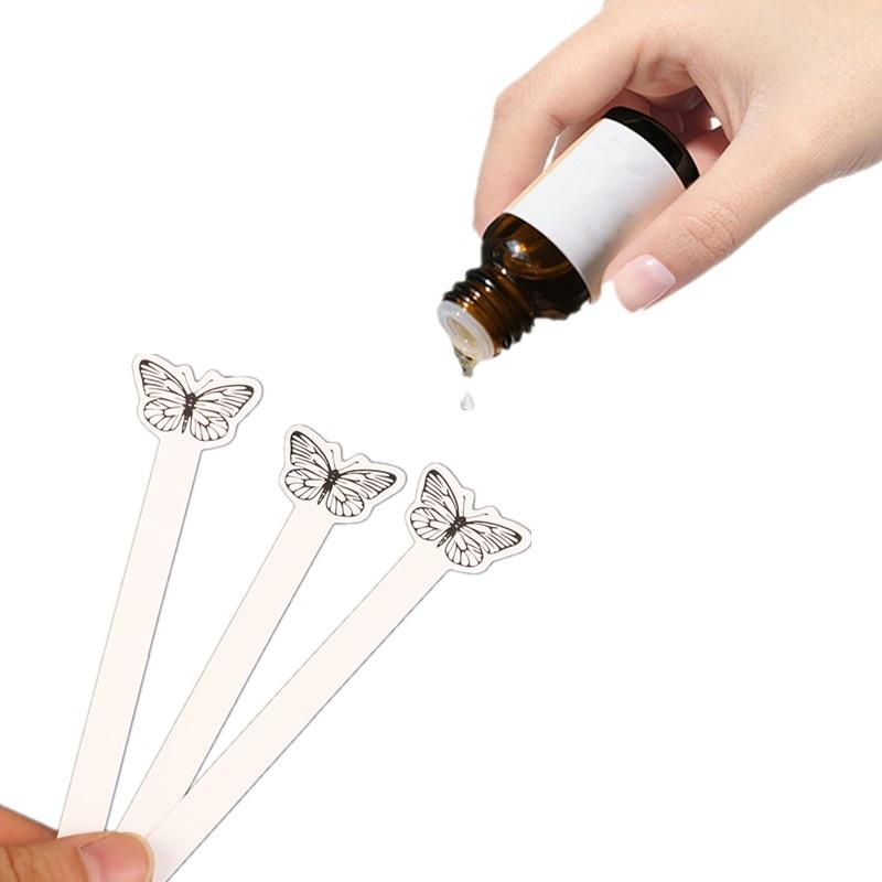 Perfume Fragrance Oil - 100 Peças de Papel Testador Criativo