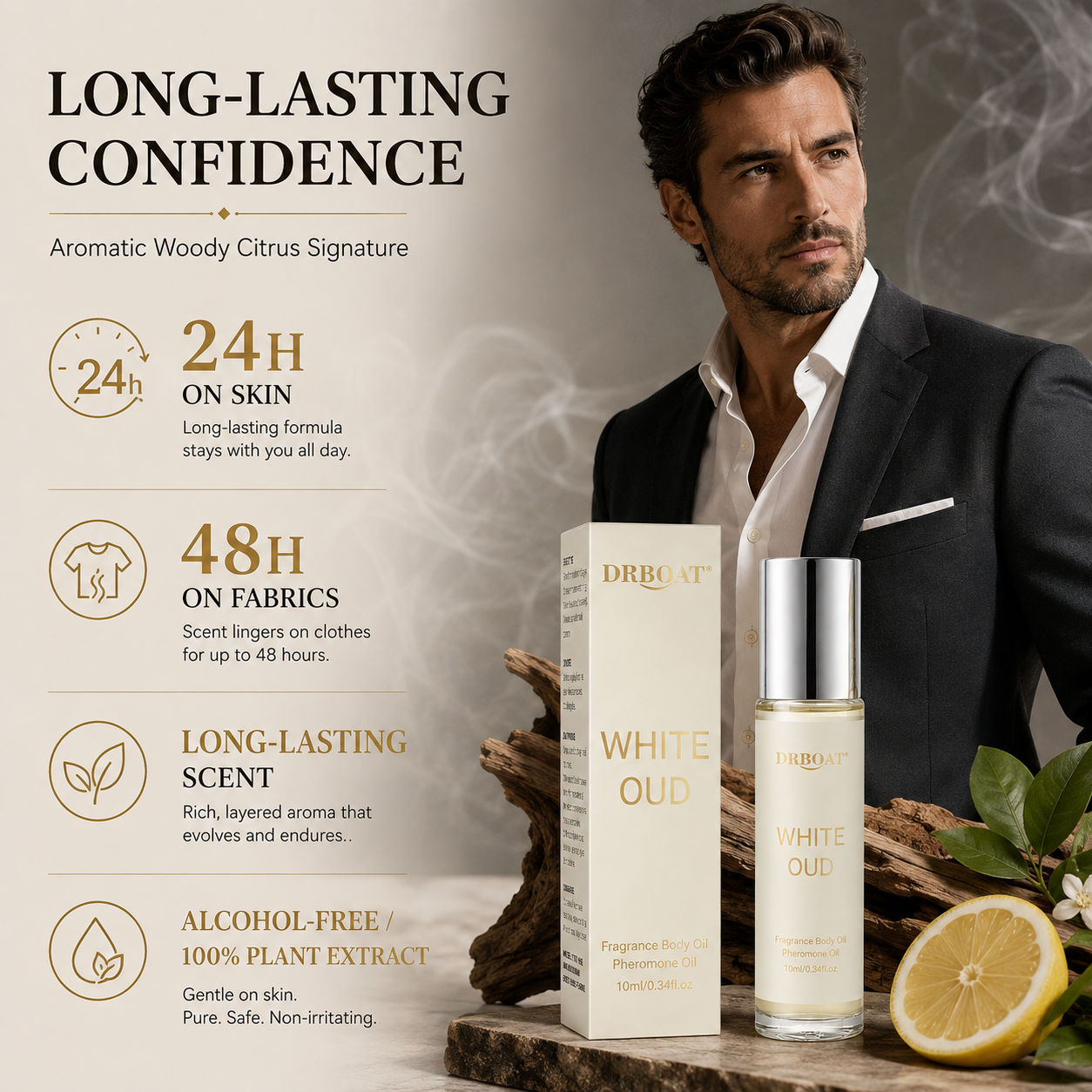 Óleo de perfume roll-on para h - Perfume Alcohol Fragrance avaliação e preço
